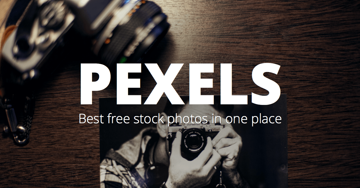 Pexels Stock Photos website preview