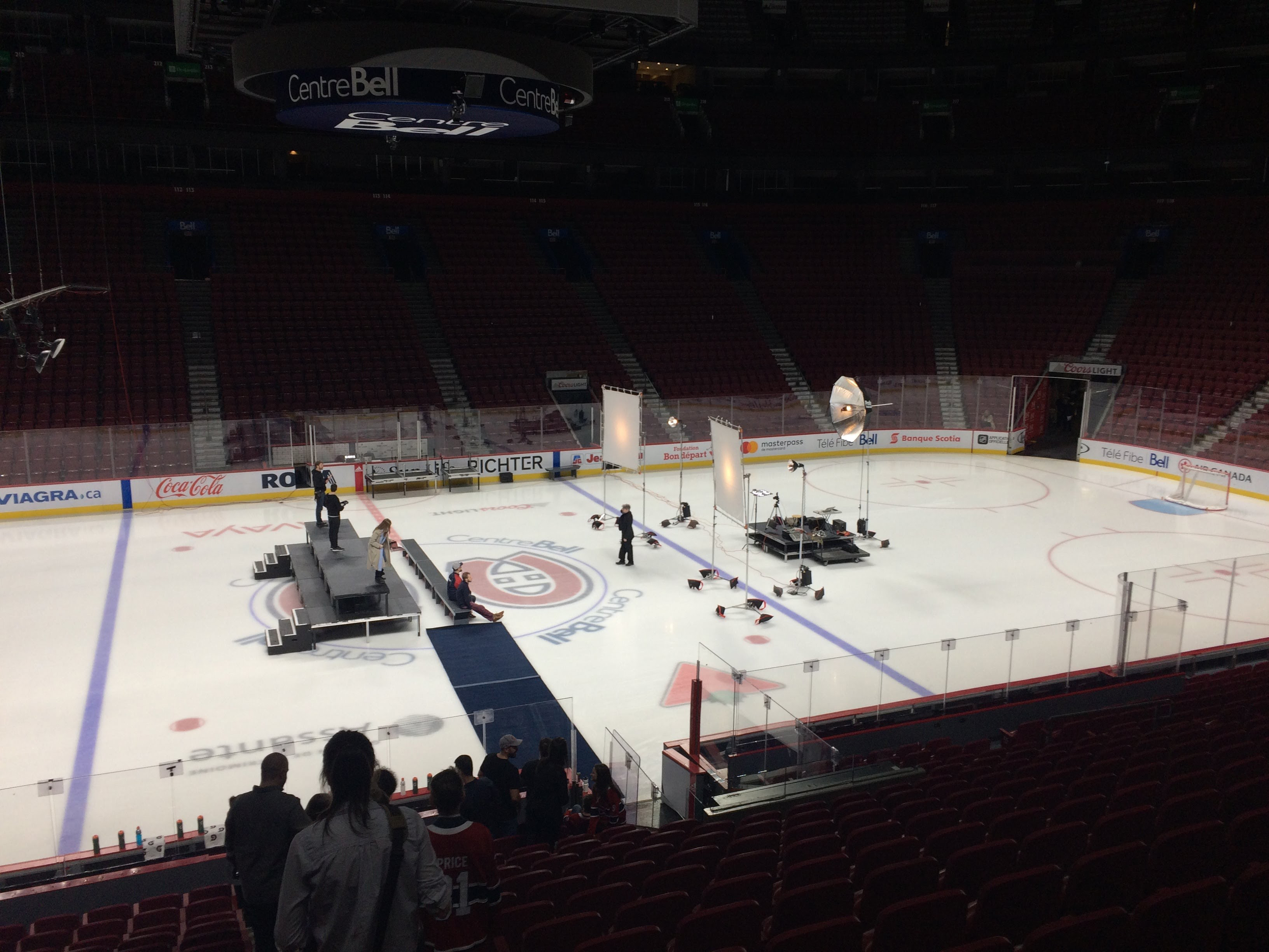 Montreal Bell Center, Montreal Canadiens official photo session