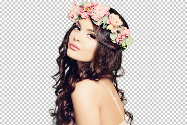 brunette-flowers-green-screen-extraction