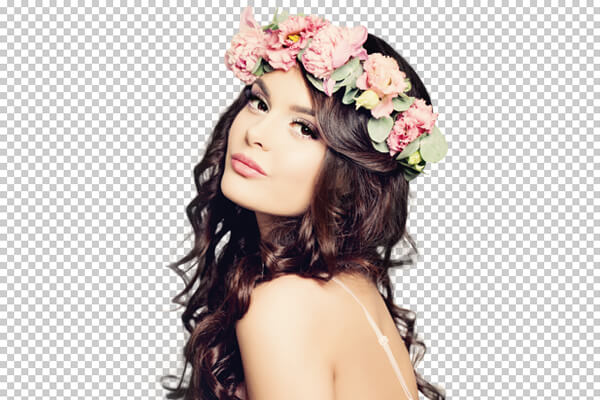 brunette-flowers-hair-green-screen-extraction