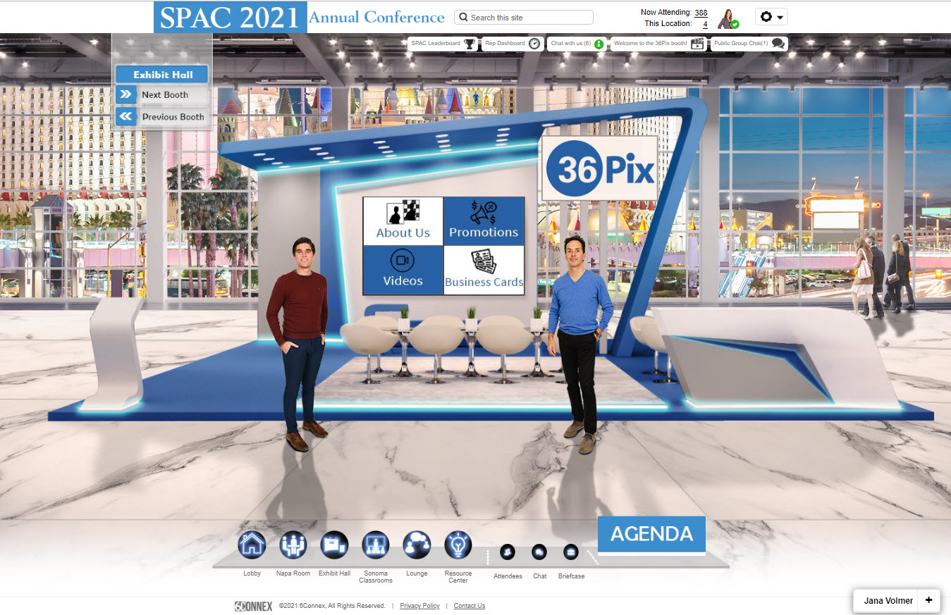 SPAC2021 virtual trade show booth 36Pix