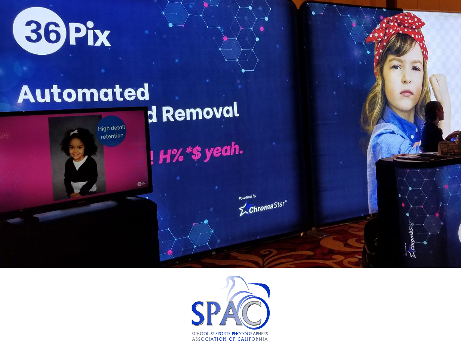 36Pix booth setup at the SPAC trade show in Las Vegas