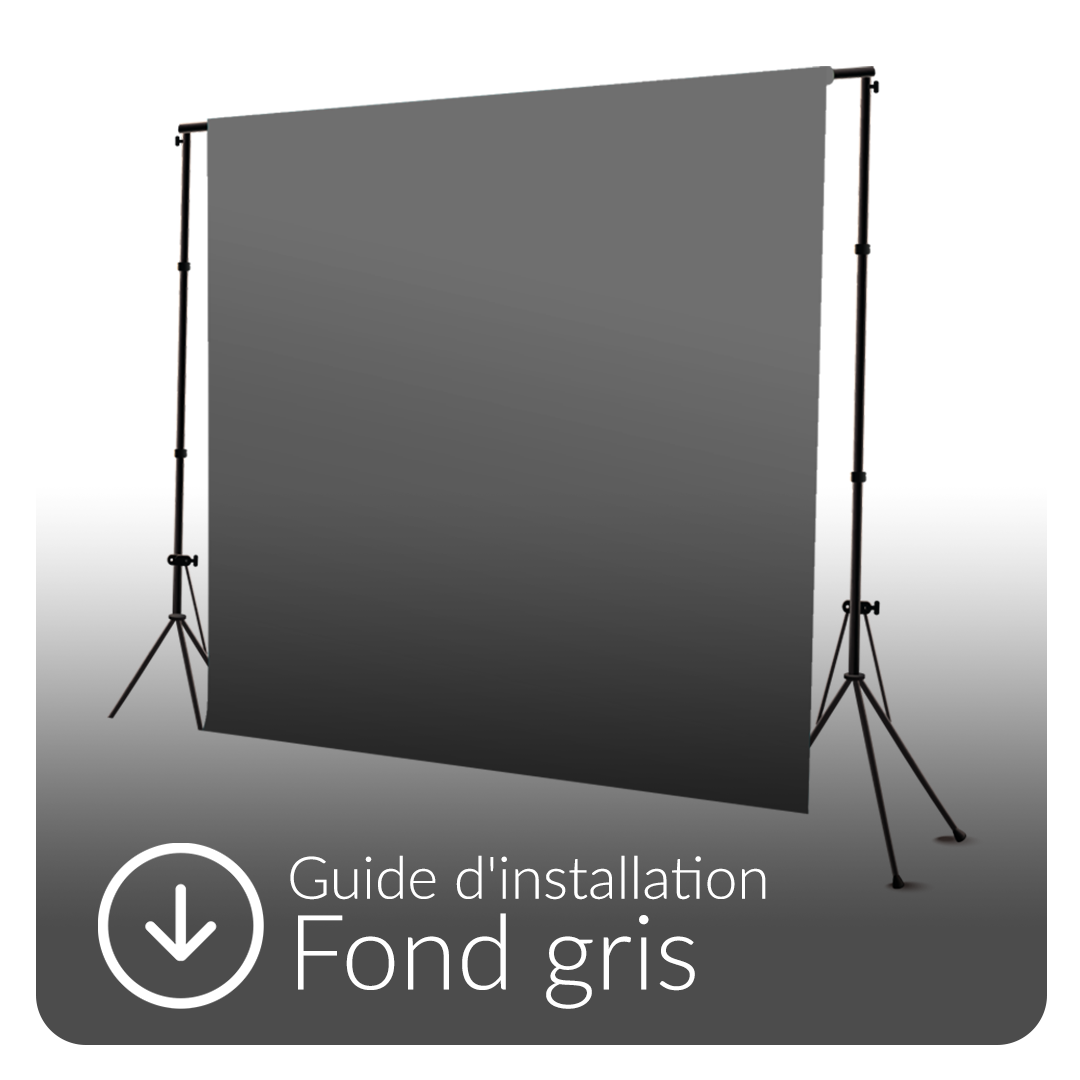 Guide d'installation fond gris