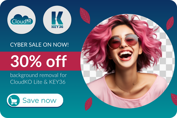 36Pix cyber sale: 30% off background removal for CloudKO Lite and KEY36