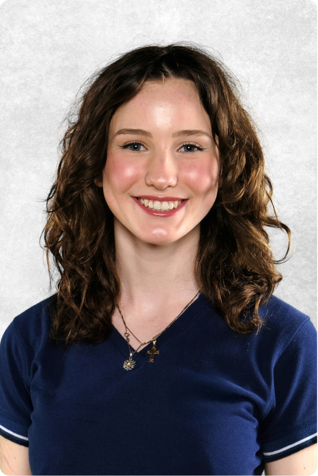 Portrait of a high school student with face shine